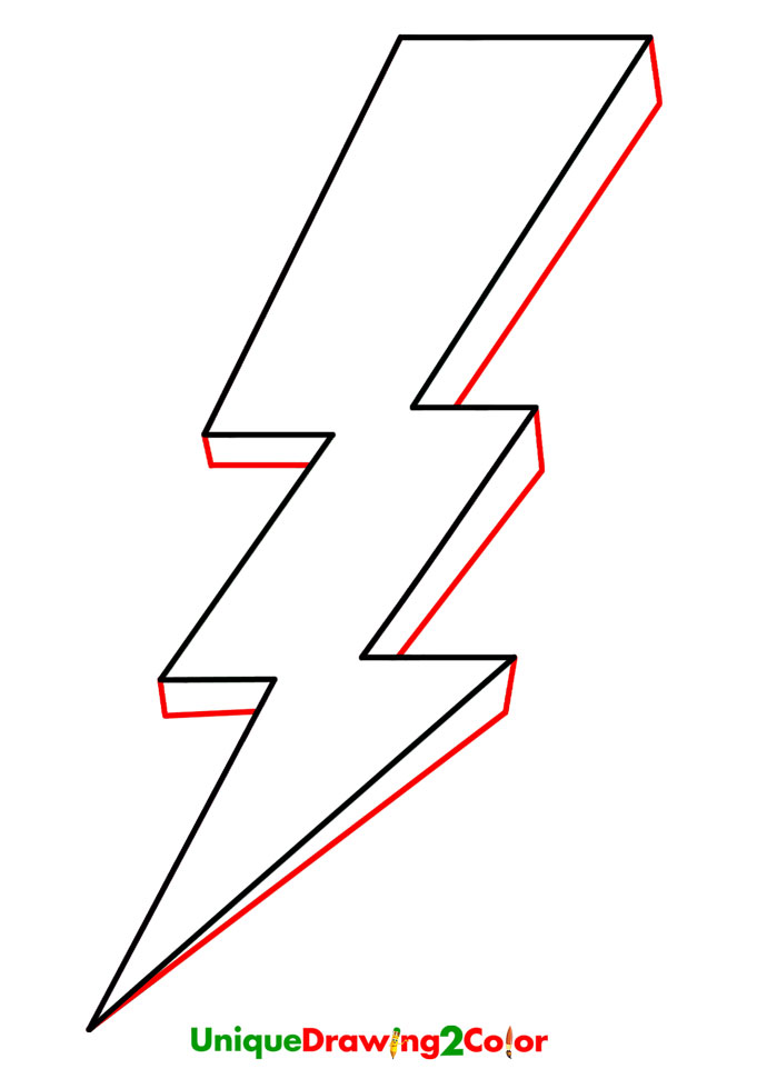 How to Draw a Lightning Bolt Step by Step Instructions with Pictures