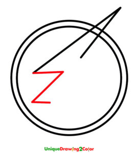 How to Draw the Flash Logo Step 3