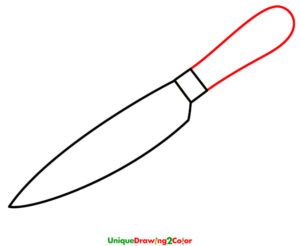 How to Draw a Knife Step-4
