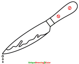 How to Draw a Knife Step-7