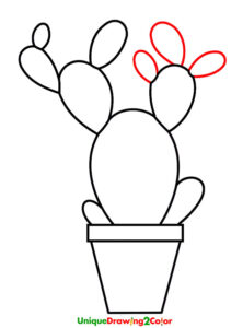 How to Draw a Cactus Step-9