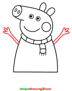 How to Draw Peppa Pig Step-10