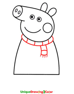 How to Draw Peppa Pig Step-9
