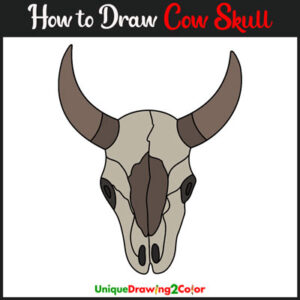 How to Draw a Cow Skull