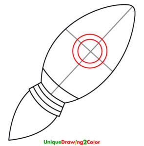 How to Draw a Rocket Step 5