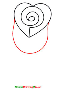 How to Draw a Rose Step 3