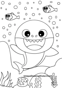 Baby Shark Doo Doo Coloring Pages