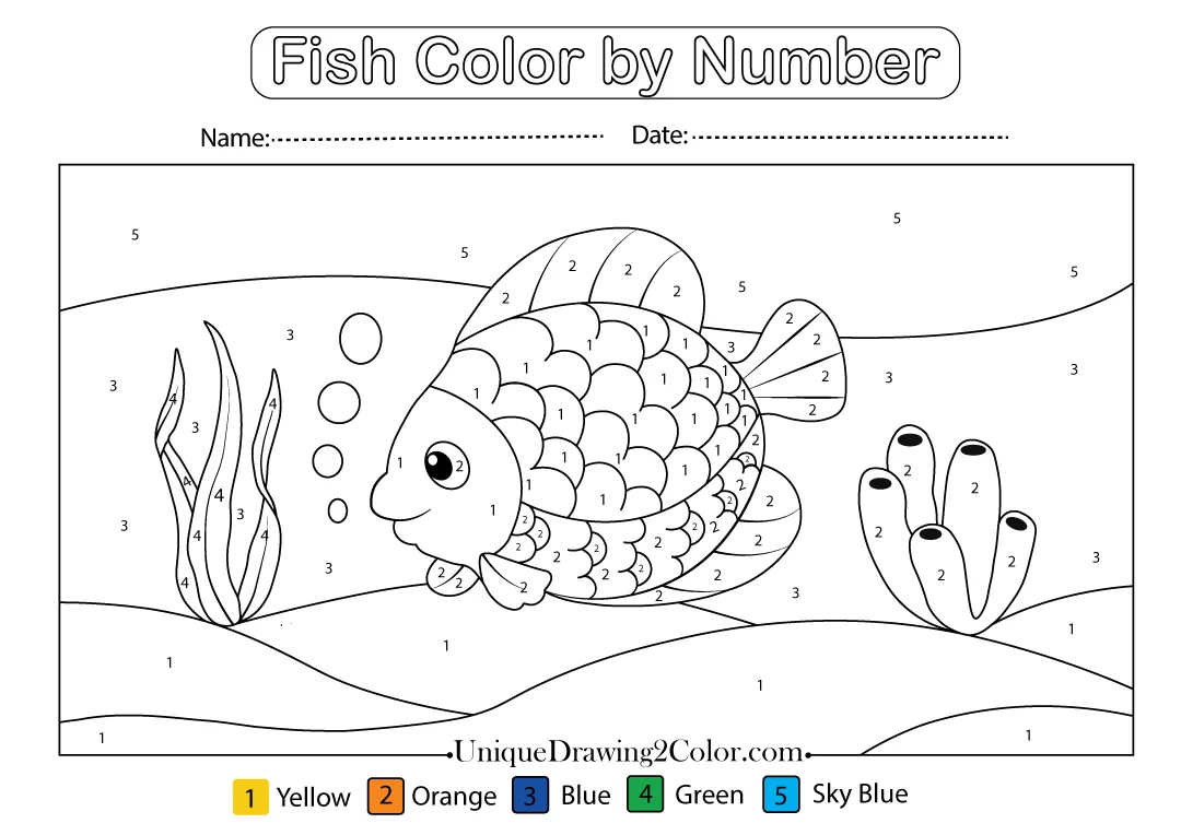Fish Color by Number