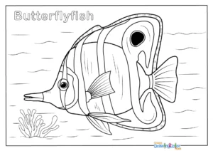 Butterflyfish Coloring Pages