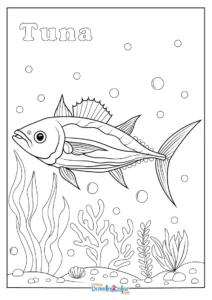 Tuna Coloring Pages