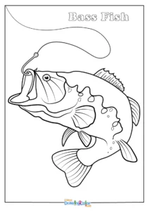 Bass Coloring Pages