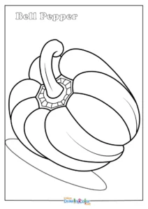 Bell Pepper Coloring Pages