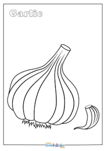 Garlic Coloring Pages